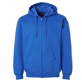Gildan Mens Softstyle Fleece Midweight Full Zip Hoodie