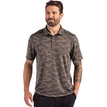 Cutter & Buck Coastline Epic Comfort Camo Print Recycled Mens Polo