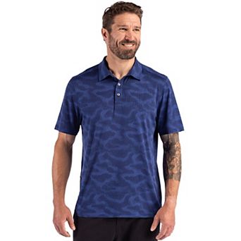 Cutter & Buck Coastline Epic Comfort Camo Print Recycled Mens Polo