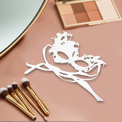 Lace Half Face Party Mask for Mardi Gras and Special Events 1 Pc Special Design White