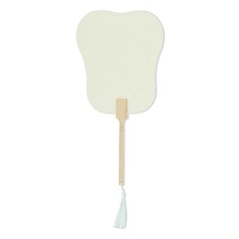 Portable Double-Sided Long Handle Xuan Paper Folding Fan 1 pc