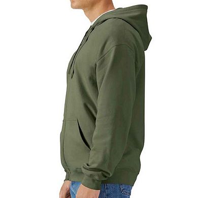 Gildan Mens Softstyle Midweight Full Zip Hoodie