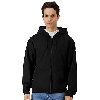 Gildan Mens Midweight Soft Touch Full Zip Hoodie