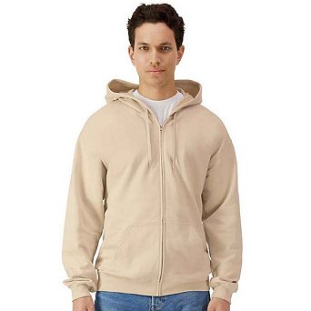 Gildan Mens Midweight Soft Touch Full Zip Hoodie