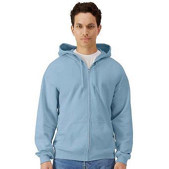 Gildan Mens Midweight Soft Touch Full Zip Hoodie