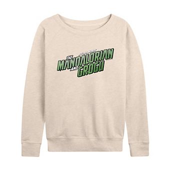 Women's Star Wars The Mandalorian & Grogu French Terry Long Sleeve Tee