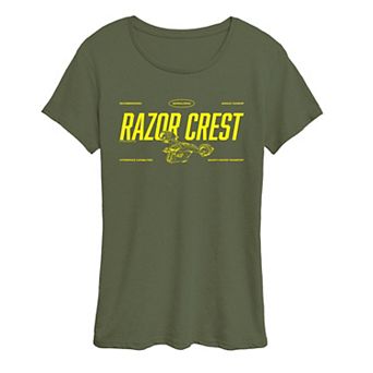 Women's Star Wars The Mandalorian & Grogu Razor Crest Graphic Tee