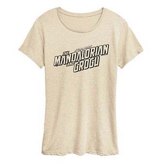 Women's Star Wars The Mandalorian & Grogu Logo Graphic Tee