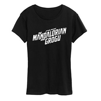 Women's Star Wars The Mandalorian & Grogu Logo Graphic Tee