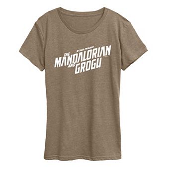 Women's Star Wars The Mandalorian & Grogu Logo Graphic Tee
