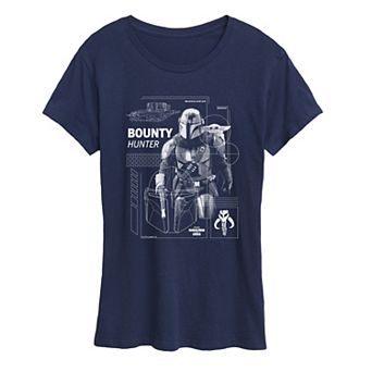 Women's Star Wars The Mandalorian & Grogu Bounty Hunter Graphic Tee