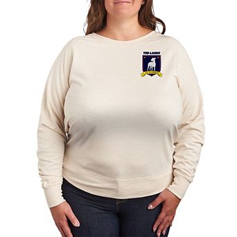 Plus Size Ted Lasso A.F.C Richmond Logo French Terry Long Sleeve Tee
