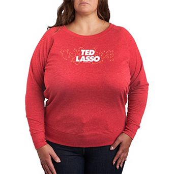 Plus Size Ted Lasso Soccer Play French Terry Long Sleeve Tee