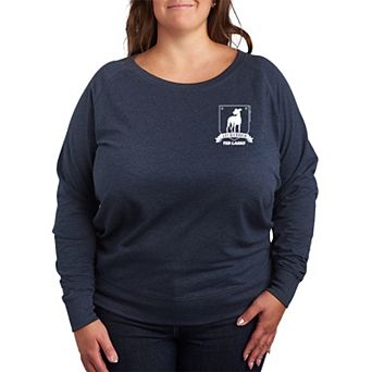 Plus Size Ted Lasso A.F.C Richmond Logo French Terry Long Sleeve Tee