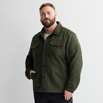 Big & Tall Apt. 9® Faux Suede Trucker Jacket