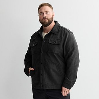Big & Tall Apt. 9® Faux Suede Trucker Jacket