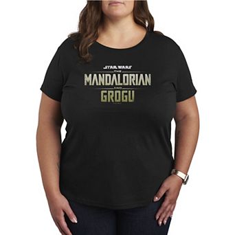 Plus Size Star Wars The Mandalorian And Grogu Logo Graphic Tee