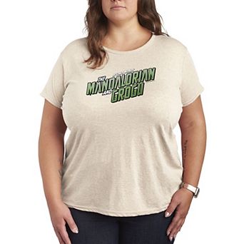 Plus Size Star Wars The Mandalorian & Grogu Logo Graphic Tee