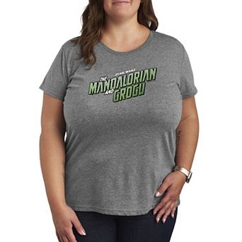 Plus Size Star Wars The Mandalorian & Grogu Logo Graphic Tee