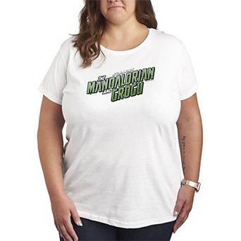 Plus Size Star Wars The Mandalorian & Grogu Logo Graphic Tee