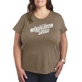Plus Size Star Wars The Mandalorian & Grogu Logo Graphic Tee