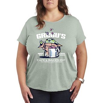 Plus Size Star Wars The Mandalorian & Grogu Grogu's Café & Bakeshop Graphic Tee