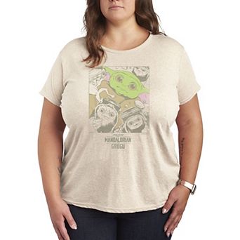 Plus Size Star Wars The Mandalorian & Grogu Graphic Tee