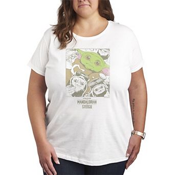 Plus Size Star Wars The Mandalorian & Grogu Graphic Tee