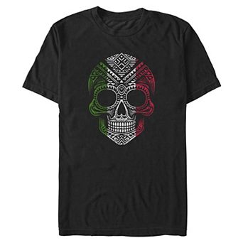 Big & Tall Mexican Skull Flag Graphic Tee