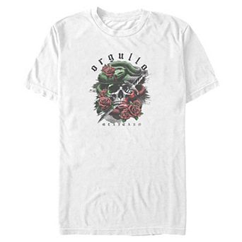 Big & Tall Orgullo Mexicano Skull Graphic Tee