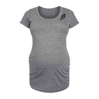 Maternity Butterflies On Flower Branch Graphic Tee