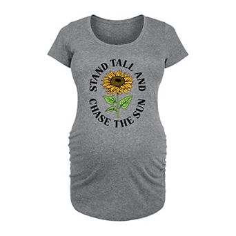 Maternity Sunflower Stand Tall & Chase The Sun Graphic Tee