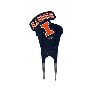 Illinois Fighting Illini Shaped Divot Tool