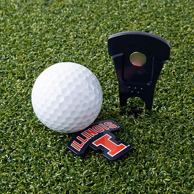 Illinois Fighting Illini Shaped Divot Tool