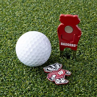 Wisconsin Badgers Shaped Divot Tool