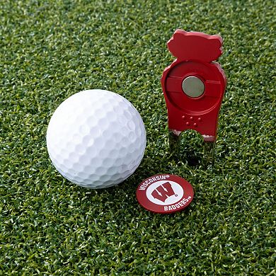 Wisconsin Badgers Shaped Divot Tool