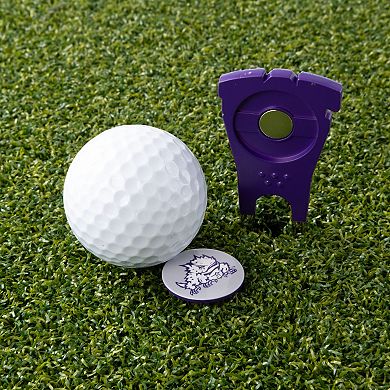 Texas Christian Horned Frogs Shaped Divot Tool