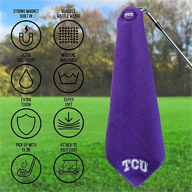 TCU Horned Frogs Magnetic Microfiber Towel