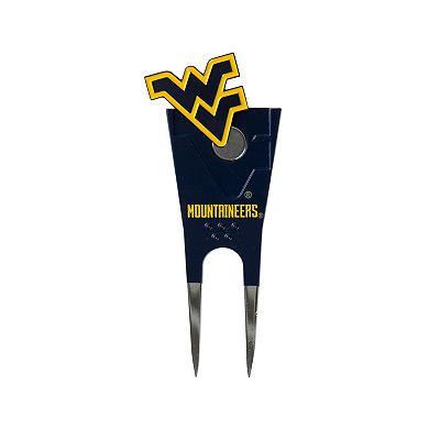 West Virginia Mountaineers Shaped Divot Tool