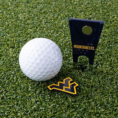 West Virginia Mountaineers Shaped Divot Tool
