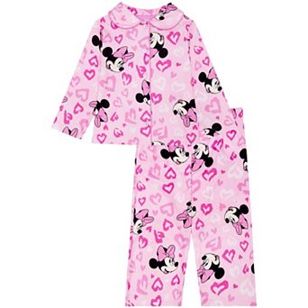 Toddler Girl Disney's Minnie Mouse 2 pc Long Sleeve Pajama Top & Pajama Bottoms Set