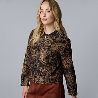 Women's Simply Vera Vera Wang Soft Bomber Jacket