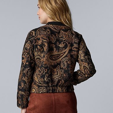 Women's Simply Vera Vera Wang Soft Bomber Jacket