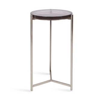 Aguilar Glass and Metal Side Table
