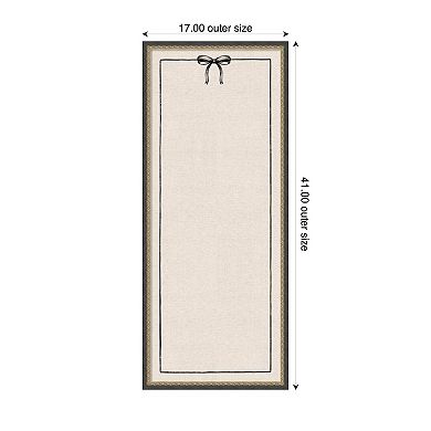 Framed Fabric Pinboard Linen Coquette Black Bow Frame Wall Organization