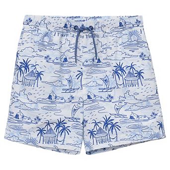 Boys 6-20 Lands' End Chlorine Resistant 5-inch Mesh Liner Swim Trunks in Slim & Husky