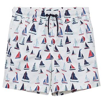 Boys 6-20 Lands' End Chlorine Resistant 5-inch Mesh Liner Swim Trunks in Slim & Husky