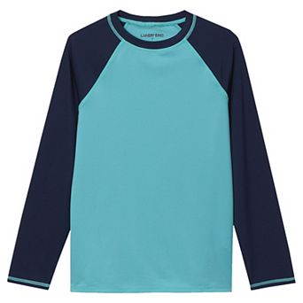 Boys 2-20 Lands' End UPF 50 Chlorine-Resistant Long Sleeve Crewneck Swim Top