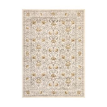 FairOnly Retro Flower Area Rug for Living Room Non Slip Machine Washable Rug for Entryway Kitchen