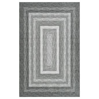 FairOnly Modern Geometric Area Rug Machine Washable Non Slip Low Pile for Bedroom Living Room